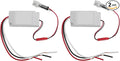 2 Pack Photocell Light Sensor Switch Dusk to Dawn Auto On Off Outdoor Light by Eujgoov