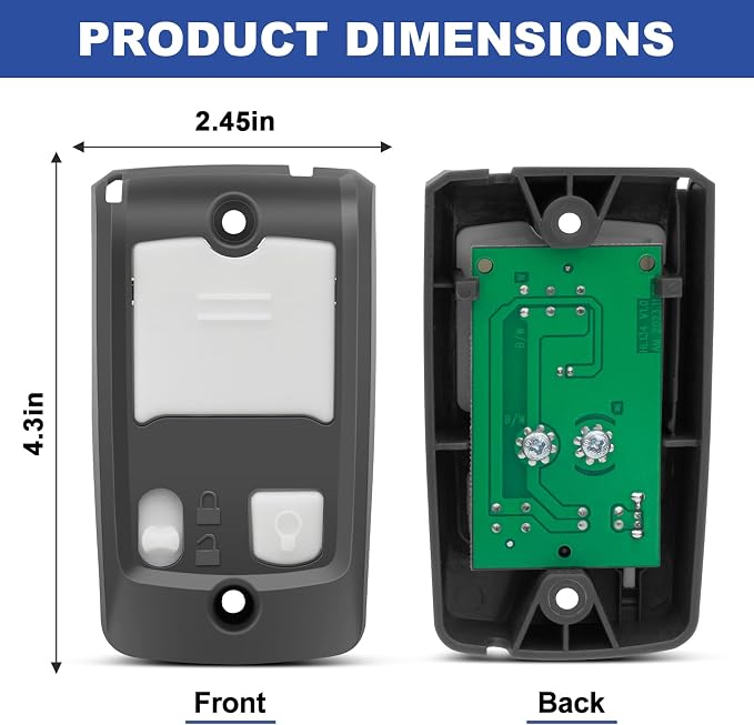 Garage Door Openers, 39165R GBWCSL2-BX Garage Door Wall Button - Image 2