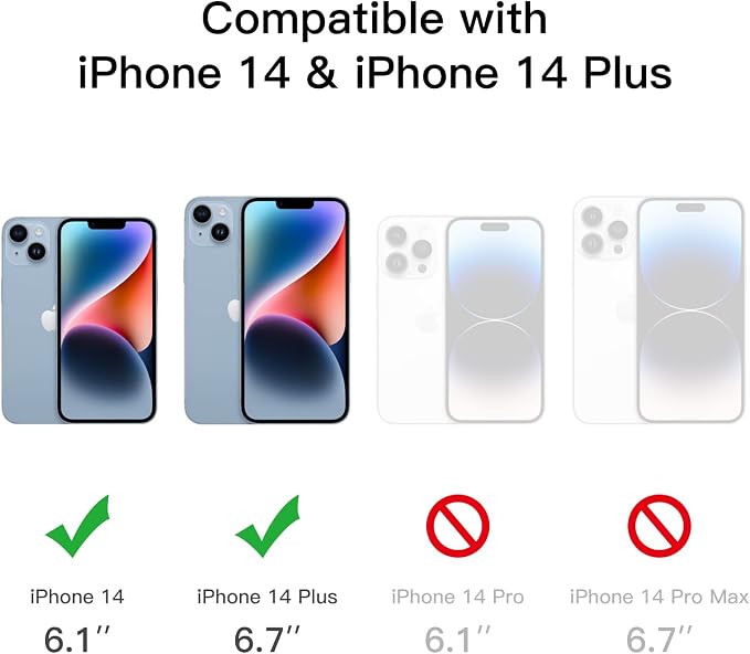 JETech Camera Lens Protector for iPhone 14 6.1-Inch and iPhone 14 Plus 6.7-Inch - Image 2