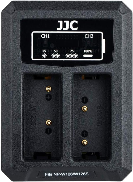JJC NP-W126 NP-W126S Battery Charger USB Dual Slot by JJC