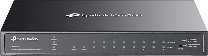 TP-Link TL-SG2210P V3 | Jetstream 8 Port Gigabit Smart Managed PoE Switch | 8 by TP-Link