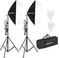 UBeesize Softbox Photography Lighting Kit, 27” x 20” Continuous Lighting Kit by UBeesize