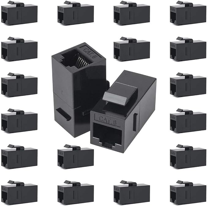 100 Pack Rj45 Coupler Cat6 Cat 6 Cat 5 Cat5 Cat5e Keystone Jack Network Cable - Image 6