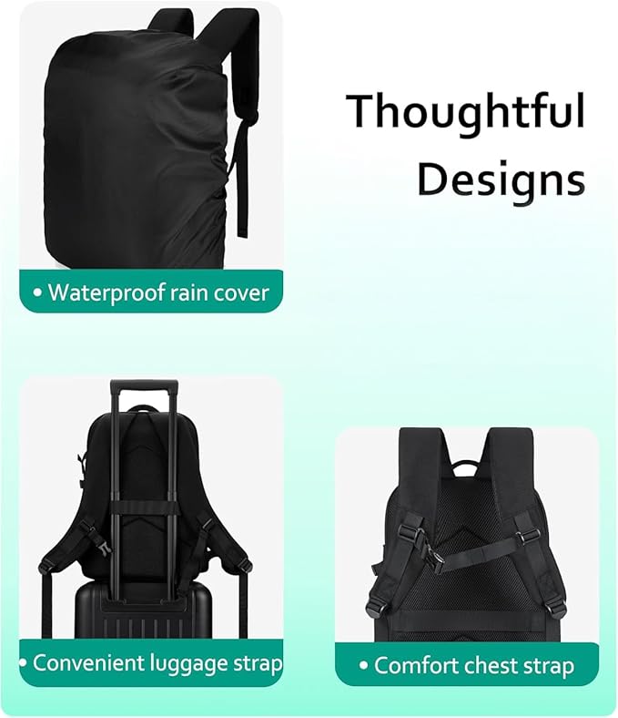 BAGSMART Camera Backpack, DSLR SLR Camera Bag Backpack Fits 15.6 Inch Laptop - Image 5