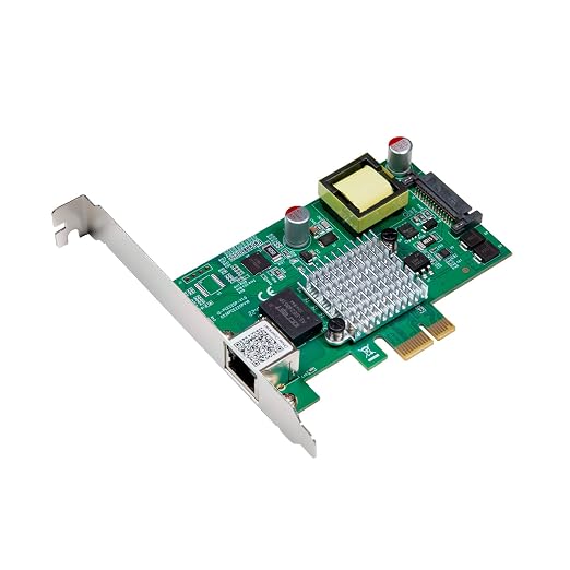 IO Crest 2.5 Gigabit POE+ PCI-e x1 Ethernet Network Card by IOCrest