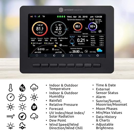 Ambient Weather WS-4000 Solar Powered UltraSonic Wi-Fi Weather Station - Image 4