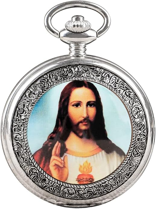 Men's Pocket Watch, Arabic Digital Dial Pocket Watches - Image 2