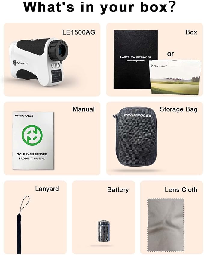 PEAKPULSE Golf Range Finder 650 Yards RangeFinder Golfing High Clarity Display - Image 8