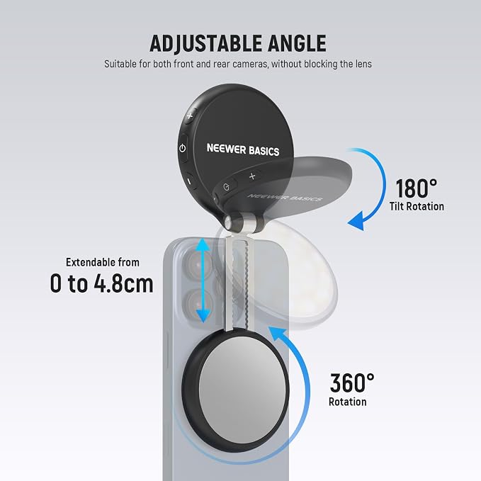 NEEWER Basics Magnetic LED Selfie Light Compatible - Image 5