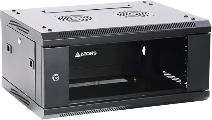 AEONS 4U Professional Wall Mount Network Server Cabinet Enclosure 19-Inch by AEONS