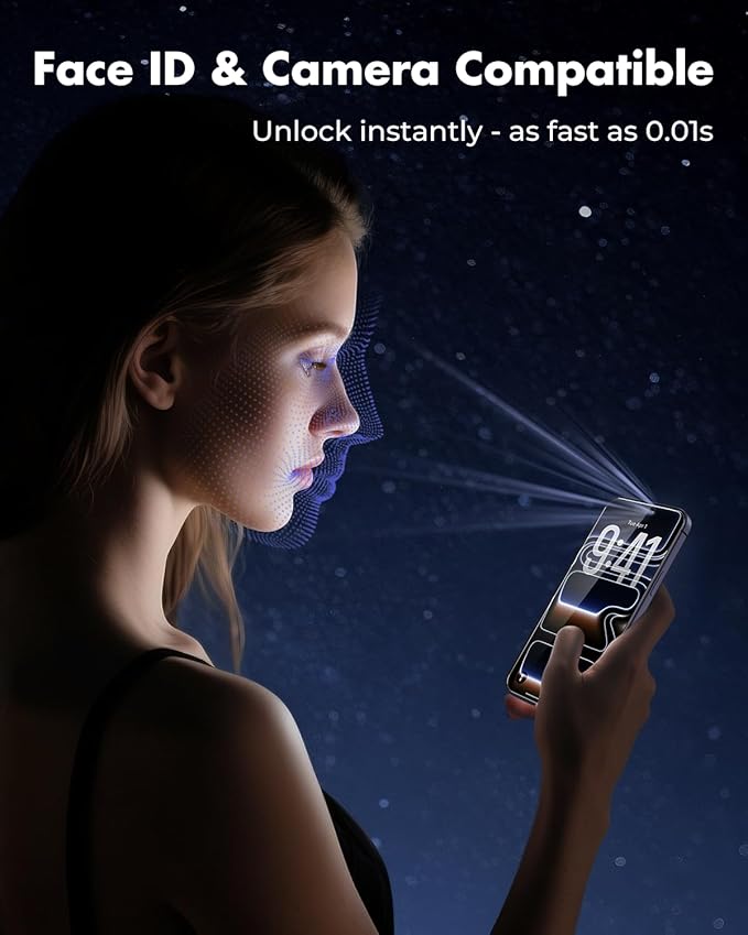 UNBREAKcable iPhone 17 Pro Max Screen Protector 3-Pack, Upgraded Dual-Tempered - Image 6