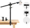 Overhead Camera Mount Desk Stand, Camera Arm Desk Mount Clamp Stand by JEBUTU