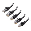 Cable Matters 10Gbps 5-Pack Snagless Cat 6 Ethernet Cable - 5ft by CableMatters