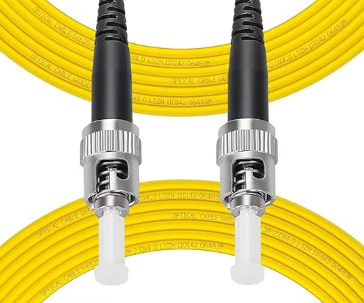 Fibergaga-3m OS2 ST to ST Fiber Patch Cable, Single Mode, Length Option: by Fibergaga