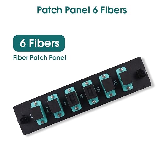 6 Simplex SC/OM3 Fiber Patch Panel - Image 3