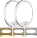 hepside 2 Pack Motion Sensor Ceiling Light Wired, 3000K/4000K/6500K LED Flush by Hepside