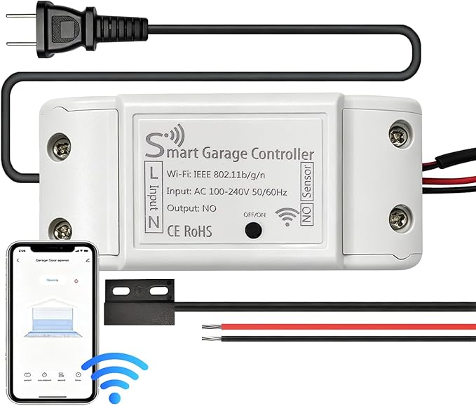 Smart Garage Door Opener, Smart Garage Control Compatible by AFFCRKS