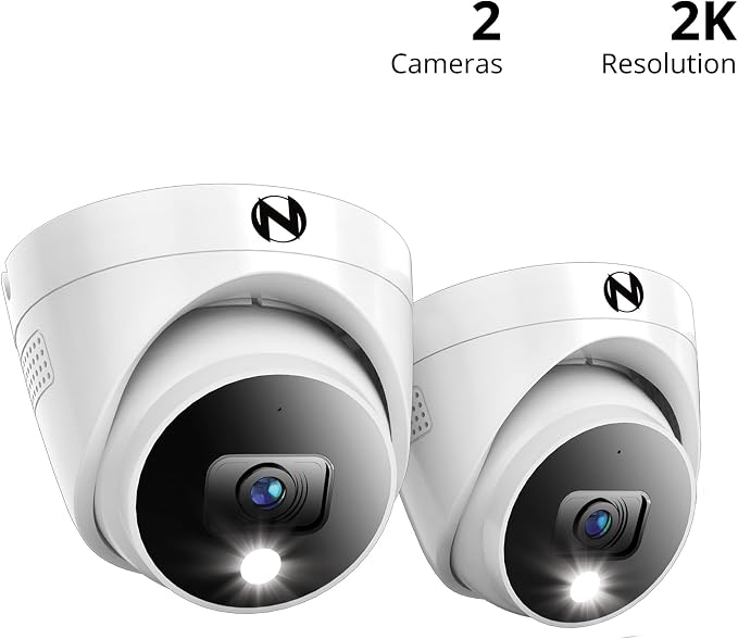 Night Owl Add On Wired 2K HD Indoor/Outdoor Deterrence Dome Cameras - Image 2
