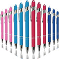 Oddmoal Ballpoint Pen with Stylus Tip, Soft Touch Click Metal Pen, 1.0mm Medium by Oddmoal