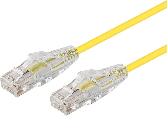 Monoprice Cat6 7ft Yellow Component Level Patch Cable UTP 28AWG 550MHz Pure by Monoprice