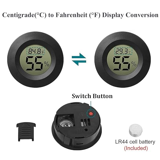 6-Pack Mini Hygrometer Thermometer Digital LCD Monitor Indoor/Outdoor Humidity - Image 4