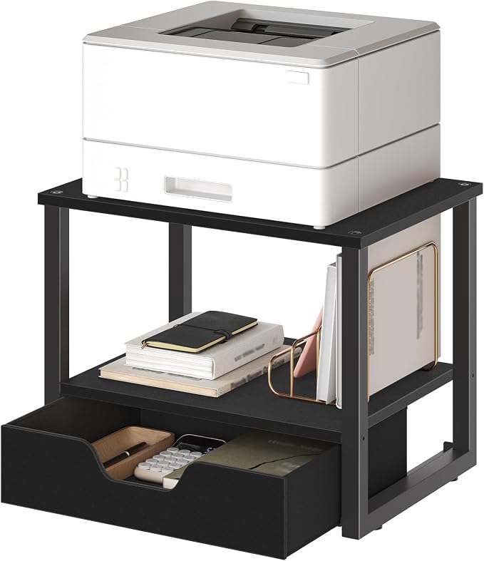 YATINEY Desktop Printer Stand, 2-Tier Printer Table - Image 8