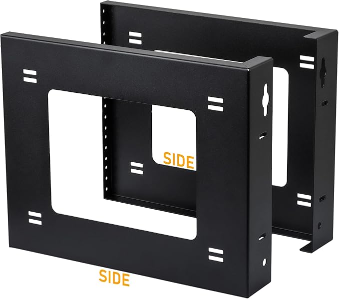 RIVECO 6U Open Frame Rack Wall Mount & Desktop Mount, No Assembly Required - Image 6
