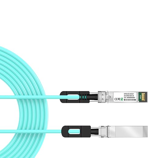 25Gb Active Optical Cable for Intel, Transceivers, 5M/16.4FT OM3 Multimode 25G by lidkew