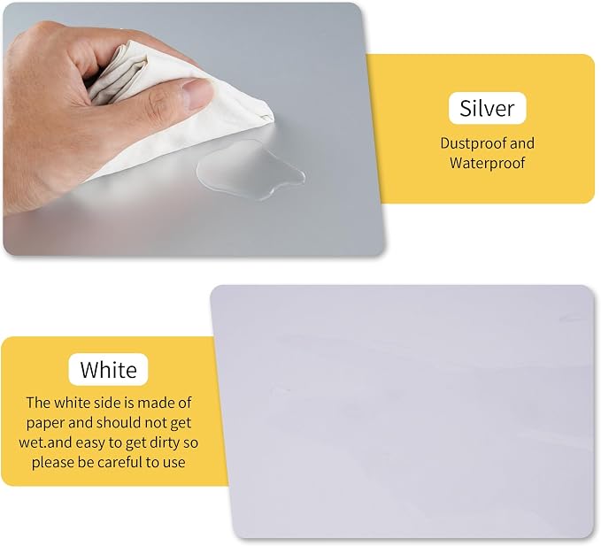 Meking Silver White Photo Backdrop Boards, 2 in 1 Light Reflectors - Image 6