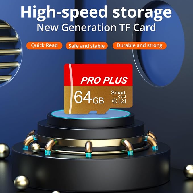 3 Pack TF Card 64GB with Adapter, High Speed Memory Card, UHS-I C10 A1 Memory - Image 4