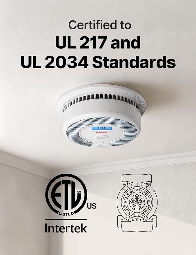 X-Sense Smoke Detector Carbon Monoxide Alarm Combo, 10-Year Non-Replaceable - Image 2