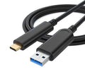Fiber Optic USB A to USB C Cable 33ft, 10Gbps Active Optical Long-Distance by FiberOpticUSBCExperts