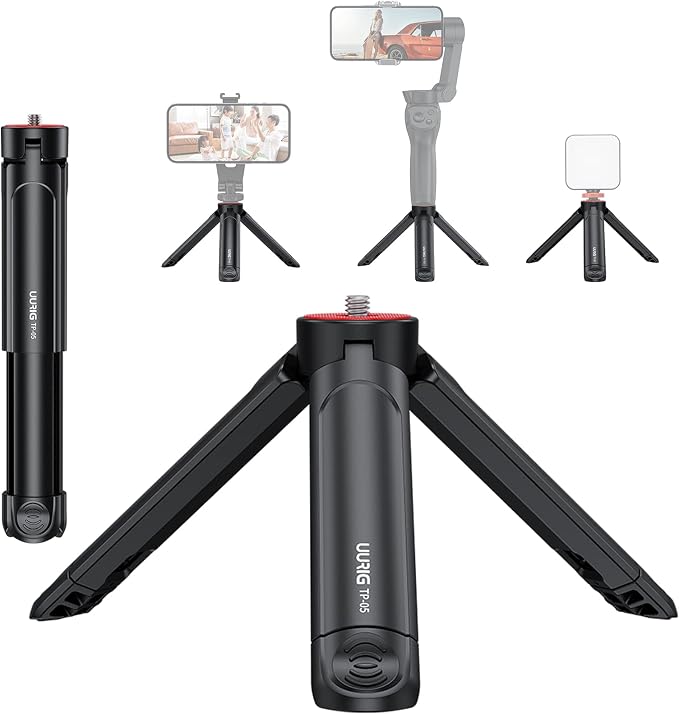 UURIG TP05 Extendable Mini Camera Tripod, Portable Selfie Stick Handle Grip by VRIG