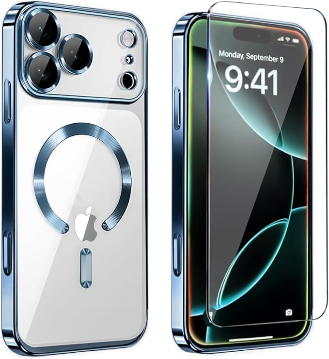 Magnetic Glossy Case for iPhone 17 Pro Max, iPhone 17 ProMax Phone Case Slim by Unknown