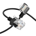 Cat6A Ethernet Cable 90 Degree Right Angled 3.3FT, Flexible Slim & Ultra Thin by Thzzhnno