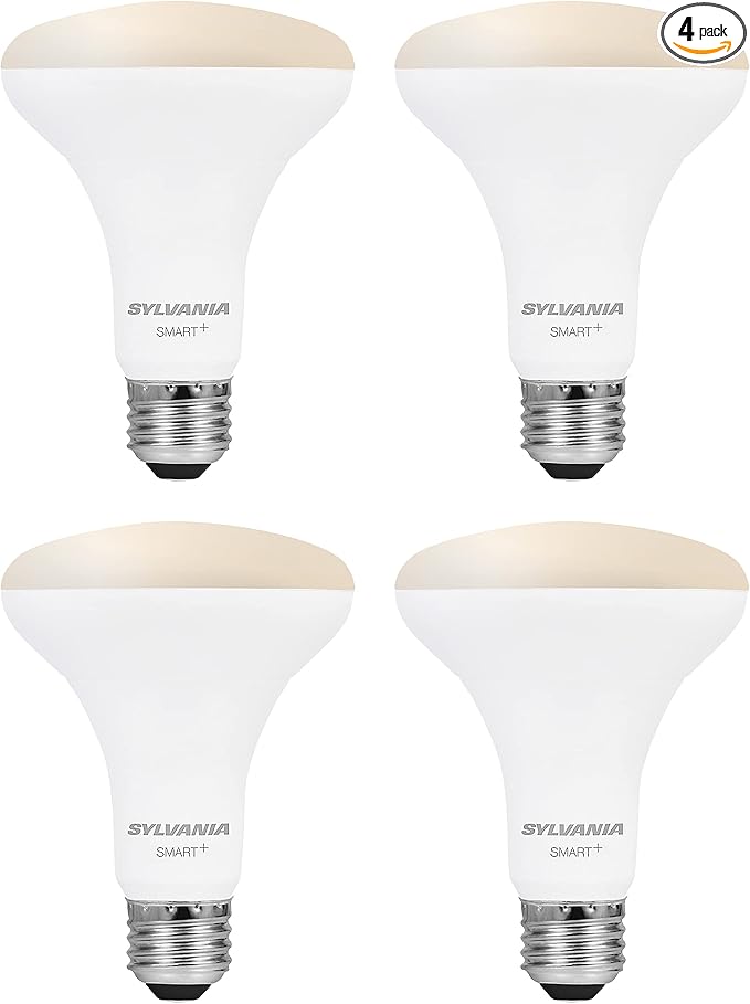 Sylvania WiFi LED Smart Light Bulb, 65W Equivalent Dimmable Soft White BR30 by LEDVANCE