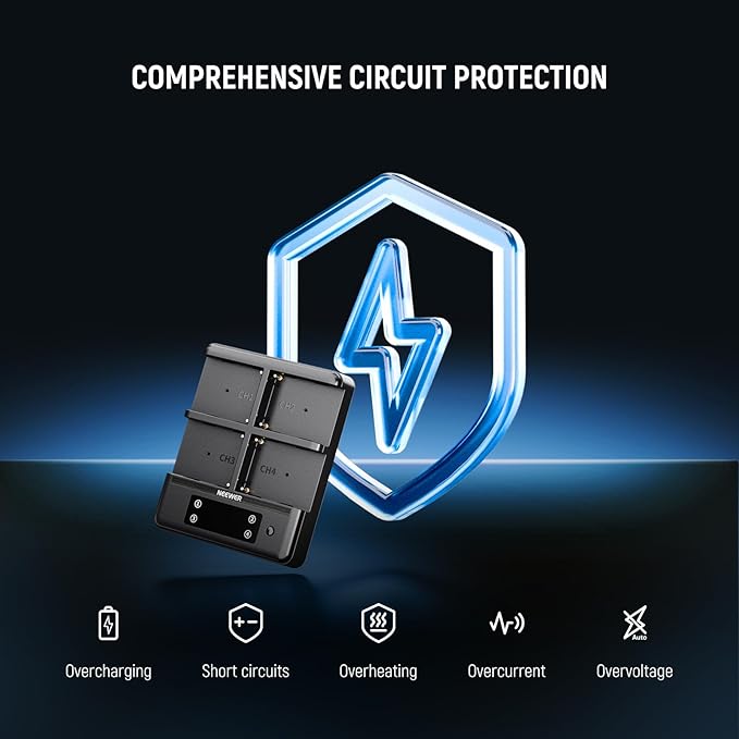 NEEWER NP-F970 4 Channel Charger - Image 6