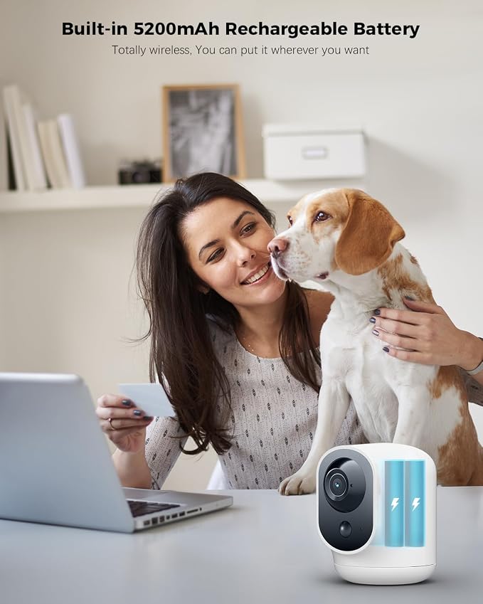 COCOCAM 2K Indoor Pan/Tilt Security Camera - Image 2