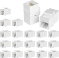 RJ45 Coupler Cat6 Keystone Jack 20-Pack, Female to Female UTP Inline Ethernet by VANDESAIL