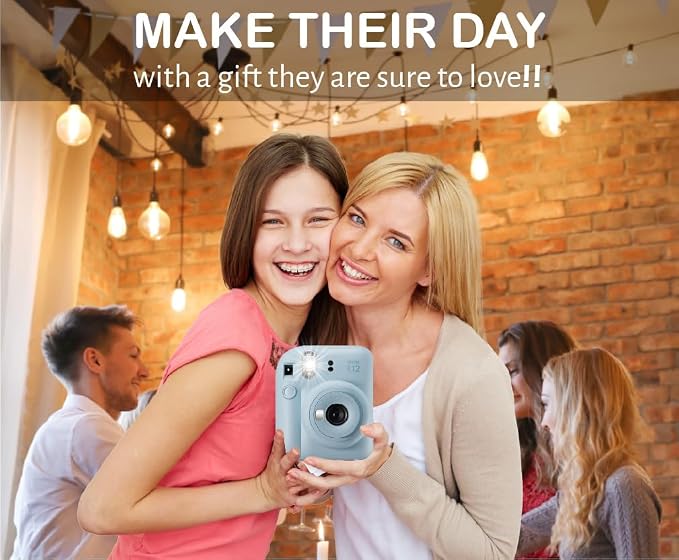 Fujifilm Instax Mini 12 Instant Film Camera Pastel Blue, Fujifilm Instax Mini - Image 7