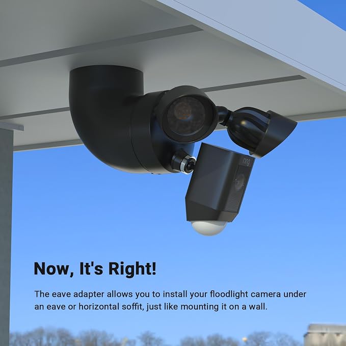 Holicfun Eave Mount for Ring Floodlight Cam Wired Plus/Pro, Blink Wired - Image 4