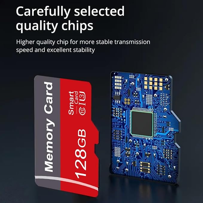 2 Pack Memory Card 128GB with Adapter, High Speed TF Card, UHS-I C10 A1 Memory - Image 4