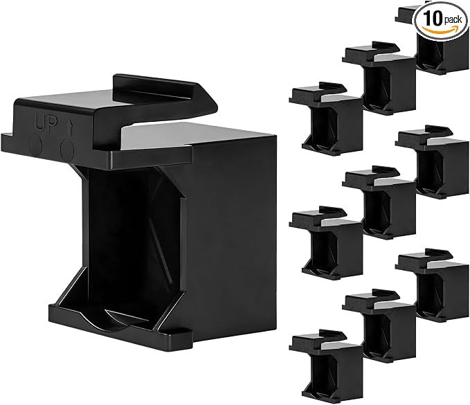 10-Pack Blank Keystone Jack Insert by Togconn
