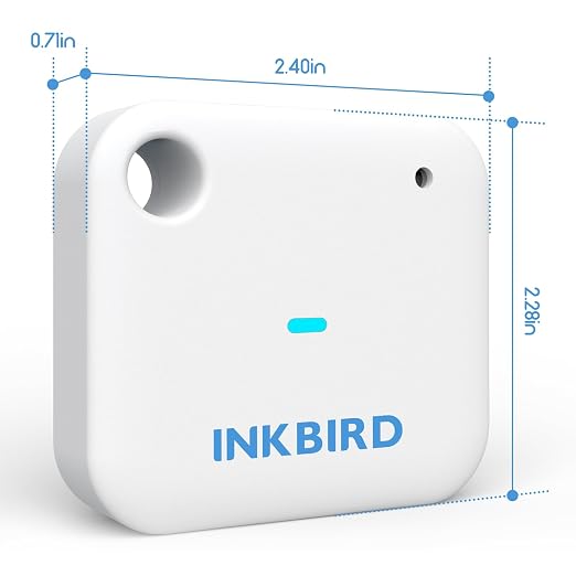 Smart Wi-Fi Temperature and Humidity Sensor, Inkbird Indoor White Hygrometer - Image 2