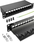 12 Port Blank Keystone Patch Panel by Enmane