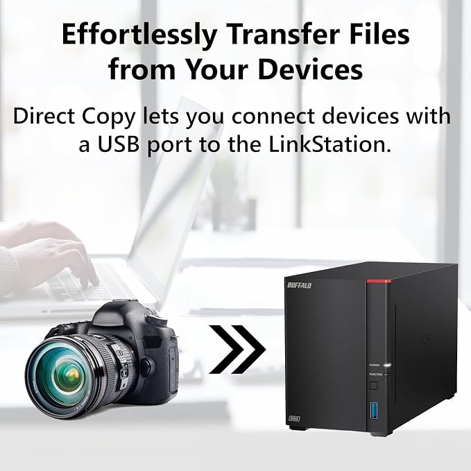 BUFFALO LinkStation 720 16TB 2-Bay Home Office Private Cloud Data Storage - Image 9