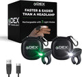 2-Pack, High Tech Wearable LED Flashlight, Faster and Easier Than a Headlamp by DEXFINGERLIGHT