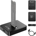Tool-Free M.2 NVMe & SATA to USB C Docking Station, 10Gbps SSD Reader Adapter by AMZPILOT