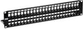 TRENDnet 48-Port Blank Keystone Shielded 2U HD Patch Panel, 2U 19” Metal by TRENDnet