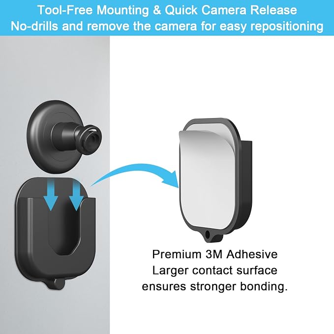 3PACK Adhesive Wall Mount Bracket - Image 3